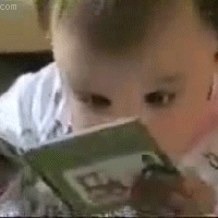 Gif Tag - Reviewing Books In One Gif