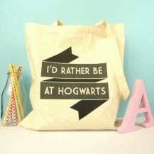 I'd Rather Be At Hogwarts Tote