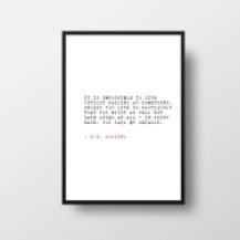J K Rowling Quote Poster