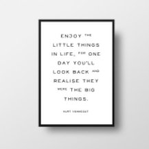 Kurt Vonnegut Quote Poster