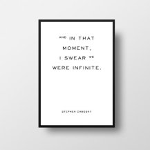 The Perks of Being a Wallflower Quote Poster
