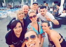 The Ibiza Gang by the pool
